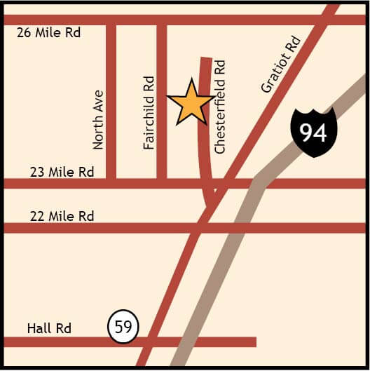 Chesterfield Twp., Michigan Location Map