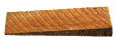 03190 - WEDGE HARDWOOD 4" UNTREATED : 