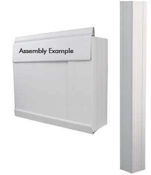 555231 - SKIRTING OUTSIDE CORNER KIT WHITE : 
