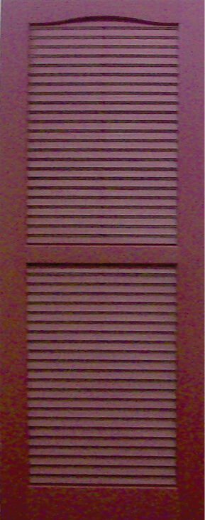 601455C - SHUTTER 14x55 WINEBERRY LOUVERED : 