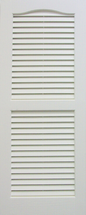601455W - SHUTTER 14x55 WHITE LOUVERED : 