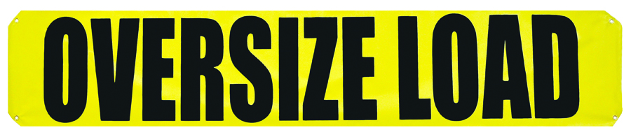 60253235 - SIGN-OVERSIZE LOAD-MESH 20"x7' : 