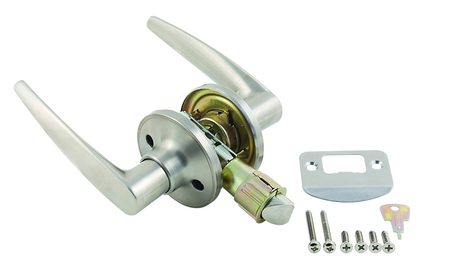 648043S - PASSAGE LEVER STAINLESS LOCKSET : 