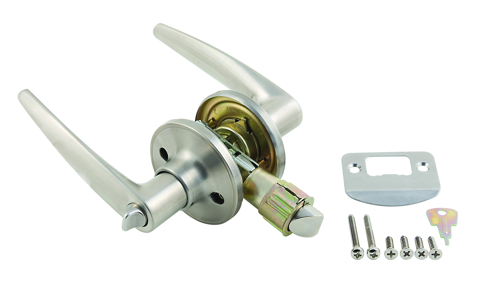 648044S - PRIVACY LEVER STAINLESS LOCKSET : 
