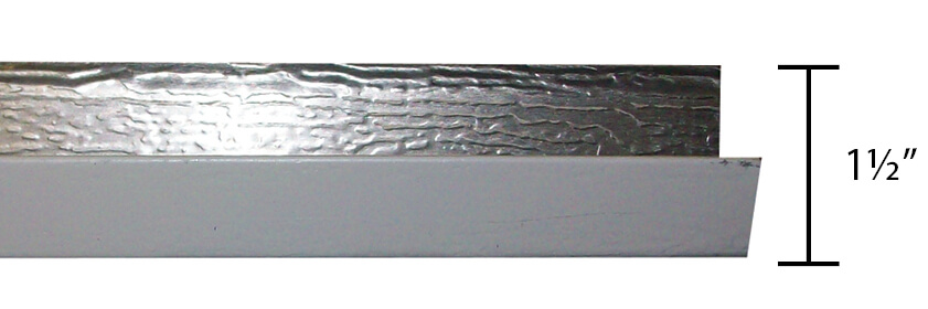 Alum Embossed Bott Rail - Aluminum Embossed Bottom Rail : 